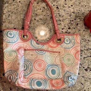 COACH Signature Beach Tote